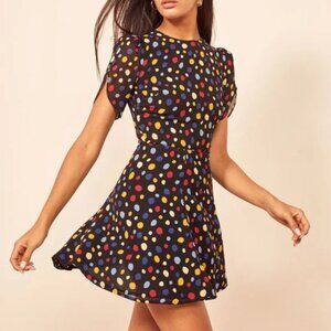 Reformation Violette Dress in Fiesta Polka Dot Size 2